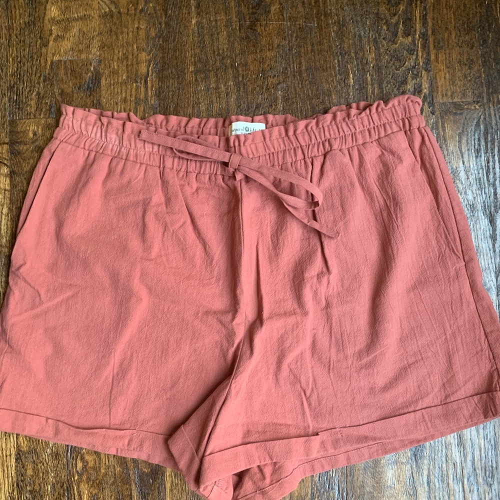 SOLD NATURAL LIFE Cotton Rust Shorts XL